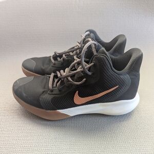 #32 - NIKE Precision III Black Metallic Copper Basketball Shoe